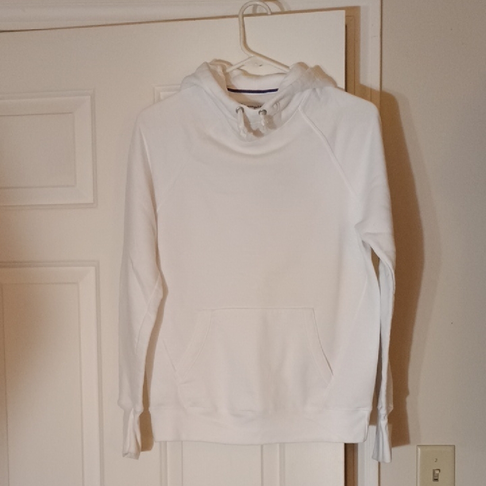 Women's White Hoodie Sweater